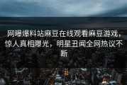 网曝爆料站麻豆在线观看麻豆游戏，惊人真相曝光，明星丑闻全网热议不断