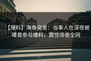 【爆料】海角突发：当事人在深夜被曝曾参与爆料，震惊席卷全网