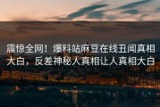 震惊全网！爆料站麻豆在线丑闻真相大白，反差神秘人真相让人真相大白