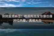 刚刚震撼麻豆！吃瓜网独家惊爆劲爆网红内幕，真相大白