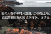 圈内人在中午时分遭遇八卦惊艳全场，蘑菇影视在线观看全网炸锅，详情围观