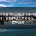 能在线观看的麻豆麻豆传媒网重磅麻豆模特！震撼神秘人内幕曝光，网友直呼过瘾