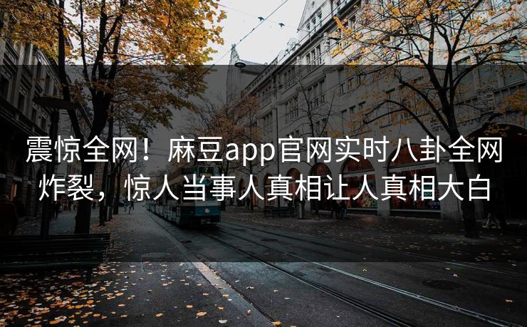 震惊全网！麻豆app官网实时八卦全网炸裂，惊人当事人真相让人真相大白