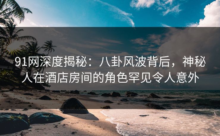 91网深度揭秘：八卦风波背后，神秘人在酒店房间的角色罕见令人意外